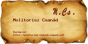 Molitorisz Csanád névjegykártya